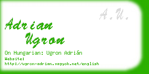 adrian ugron business card