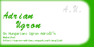 adrian ugron business card